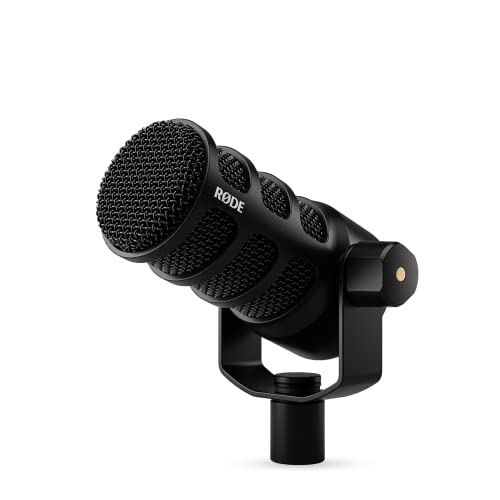 RØDE PodMic USB Versatile Dynamic Broadcast Microphone With XLR and USB Connectivity for Podcasting, Streaming, Gaming, Music-Making and Content Creation