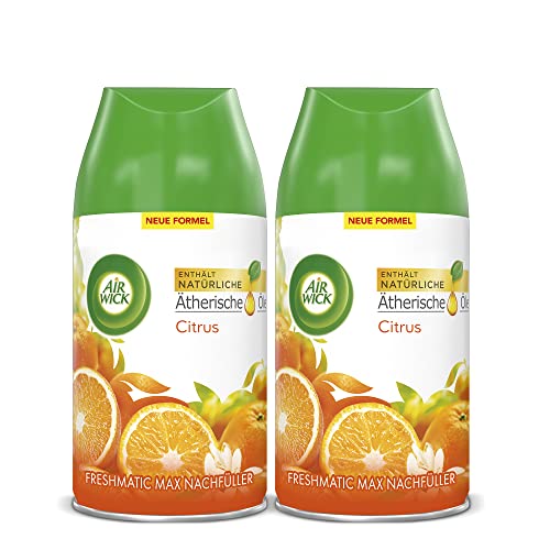 (-27%) Air Wick Freshmatic Max Raumspray DUO – Nachfüller für den Air Wick Freshmatic Max – Duft: Citrus – 2 x 250 ml Nachfüller Raumduft und Lufterfrischer