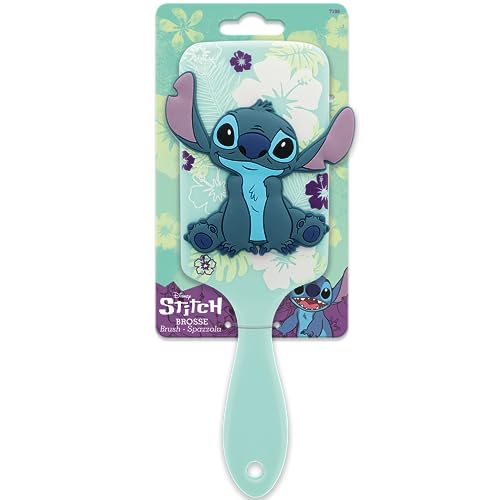 🔥 STARKER PREIS (-35%) Disney Stitch - 3D Stitch Silicon Haarbürste - Lilo & Stitch - Alle Haartypen