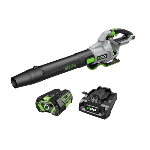 EGO LB6703 670 CFM blower with 4Ah battery and charger