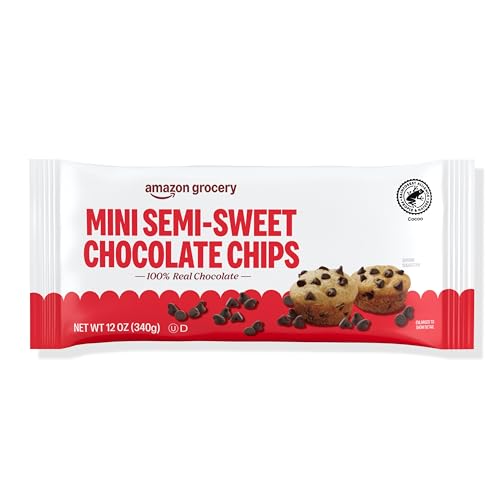 Amazon Grocery, Mini Semi-Sweet Chocolate Chips, 12 Oz (Previously Amazon Fresh, Packaging May Vary)