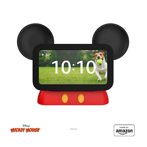 Made for Amazon, Disney Mickey Mouse-inspired Stand for Amazon Echo Show 5 (2023 Release)