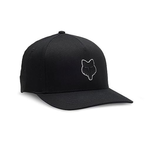 Fox Racing Men's Fox Head Flexfit Hat, Black, Large/X-Large