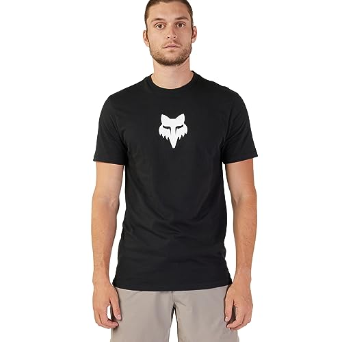 Fox Racing Men's Fox Head Short Sleeve T-Shirt, Black, Large
