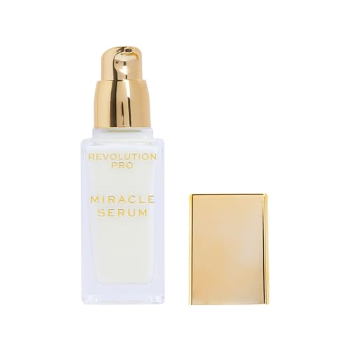 Revolution Pro Miracle Serum, Hydrating Face Serum, Helps Dullness & Uneven Skin Tone with Hyaluronic Acid & Niacinamide, 1 oz