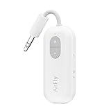 Twelve South AirFly SE | Bluetooth Wireless Audio Transmitter Adapter for AirPods/Headphones, 20+ Hr Battery, Works with 3.5mm aux Jacks on Airplanes, TVs, Gym Equipment, and Travel