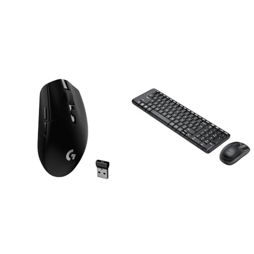 Logitech G304 Lightspeed Wireless Gaming Mouse, Hero Sensor, 12,000 DPI, Lightweight, 6 Programmable