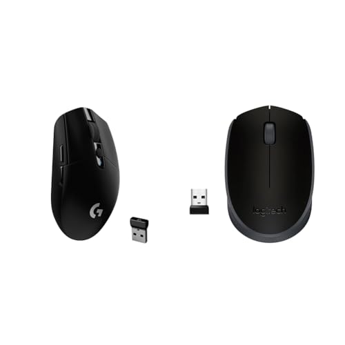Logitech G304 Lightspeed Wireless Gaming Mouse, Hero Sensor, 12,000 DPI, Lightweight, 6 Programmable