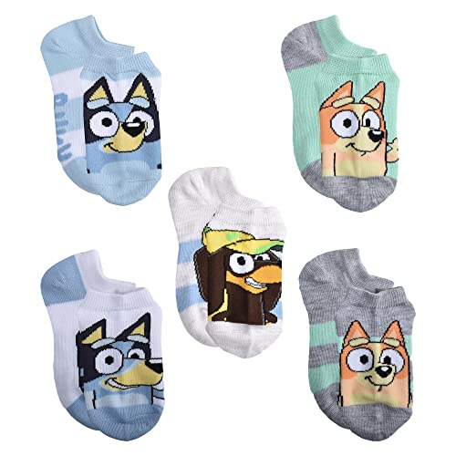 Bluey Boys Kids No Show Socks, Blue, 18-24 Months US