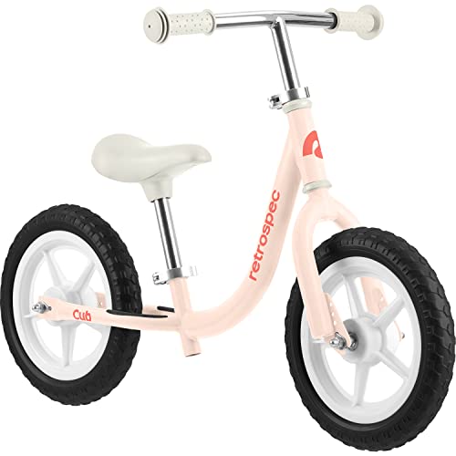 Retrospec Cub 2 Toddler 12" Balance Bike, 18 Months - 3 Years Old, No Pedal Beginner Kids Bicycle for Girls & Boys, Flat-Free Tires, Adjustable Seat, & Durable Frame