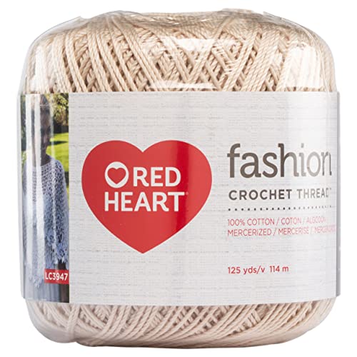 Red Heart Fashion Size 3 Crochet Thread, Natural