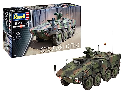 (-19%) Revell Modellbausatz I GTK Boxer GTFz I Detailreicher Level 4 Militärbausatz I 223 Teile I Maßstab 1:35 I für Kinder und Erwachsene ab 12 Jahren