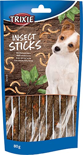 (-20%) TRIXIE Hundeleckerli Insekten Snack Sticks mit Mehlwürmern – 80 g