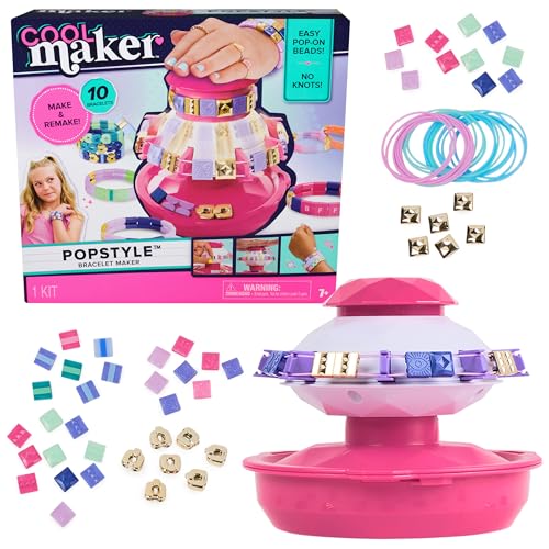 Cool Maker, PopStyle Bracelet Making Kit with 170 Beads, Make & Remake 10 (Packaging May Vary), Arts and Crafts Kids Toys for Ages 7 and up