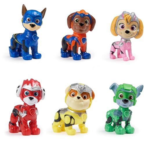 🔥 SELTEN SO GÜNSTIG (-49%) PAW PATROL: Der Mighty Kinofilm, Geschenkset mit 6 Superhelden-Spielfiguren, Spielzeug geeignet für Kinder ab 3 Jahren