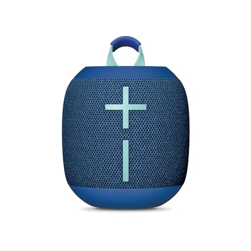 Ultimate Ears WONDERBOOM 4 Outdoor Speakers Bluetooth Waterproof with Big Bass & 360-Degree Sound, Dustproof Floating Wireless Speaker, 131ft Range - Blue