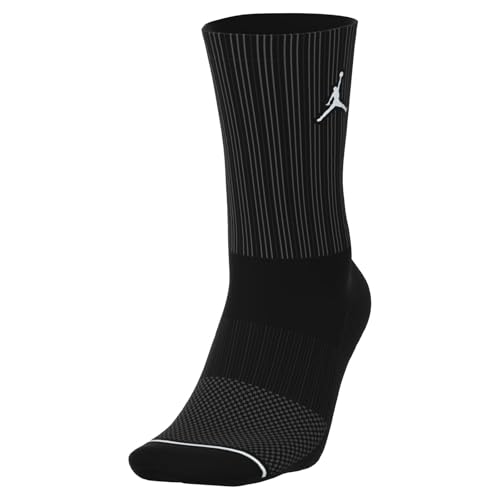 🔥 SELTEN SO GÜNSTIG (-46%) NIKE DX9632-010 U J ED CUSH POLY CREW 3PR 144 Socks Unisex BLACK/WHITE Größe M