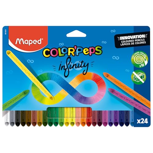 Lapis De Cor 24 Cores Color Peps Infinito Maped