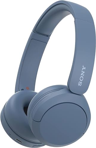 Sony WH-CH520 Wireless Headphones Bluetooth On-Ear Headset with Microphone, Blue New