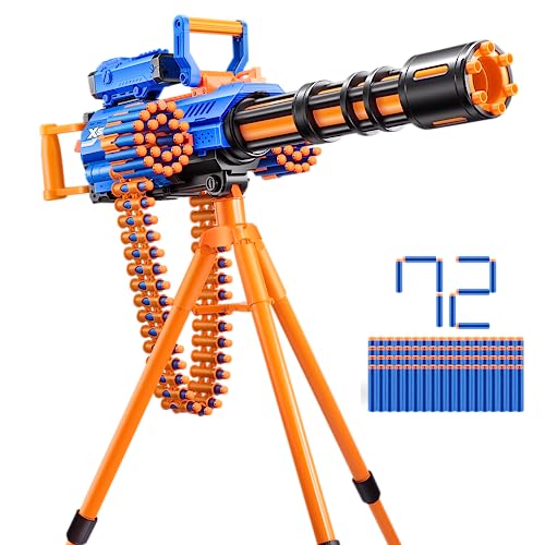 X-Shot Insanity Motorized Rage Fire by ZURU 72 Darts, Air Pocket Technology Darts, Dart Storage, Blasting Power, Auto Feeding Belt, Tripod & Scope, Outdoor Toy for Boys, Girls, Teens, Adults