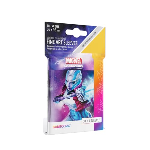 Marvel Champions The Card Game Official Nebula Fine Art Sleeves Pack of 50 Art