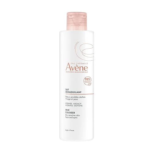 AVENE Essential - Milk Cleanser - Removes Make-Up, Hydrates & Softens - Provides Comfort - Avène Thermal Spring Water - 96% Naturally-Derived Ingredients - Vegan Formula - Dry, Sensitive Skin - 200 ml