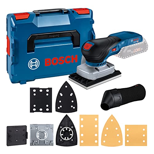 (-46%) Bosch Professional 18V System Akku Schwingschleifer GSS 18V-13 (bürstenloser Motor, inkl. Staubbeutel, 3x Schleifplatte, 3x Schleifblatt, Lochwerkzeug, L-BOXX, ohne Akku/ Ladegerät)