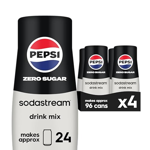 SodaStream® Pepsi® Zero Sugar Beverage Mix (440ml, Pack of 4)
