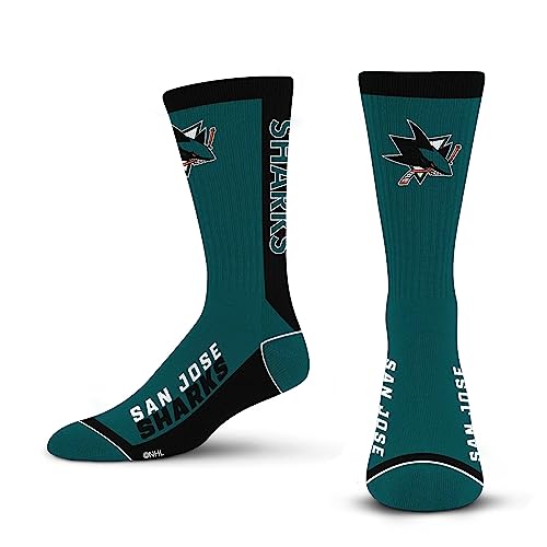 For Bare Feet MVP Crew Sock NHL Large