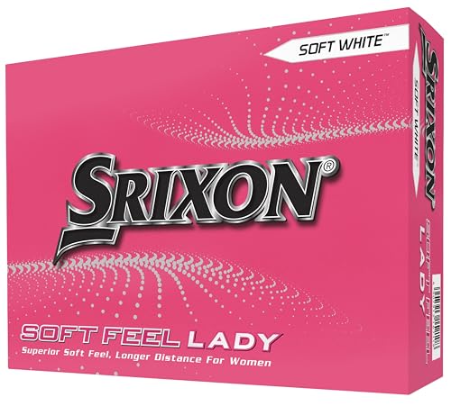 Srixon Soft Feel Lady Golf Balls, Soft Feel Lady 8, White