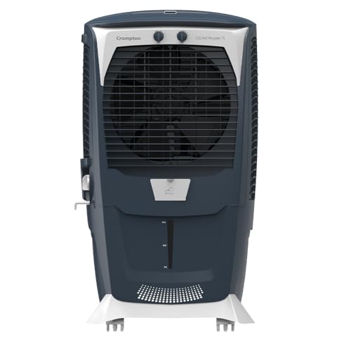 Crompton Ozone Royale 75 Litres Desert Air Cooler for home | Large & Easy Clean Ice Chamber | High Density Honeycomb Pads | Everlast Pump | Humidity C