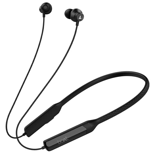 boAt Rockerz Apex Bluetooth Wireless in Ear Earphones with Spatial Bionic Sound Powered by Dirac Virtuo™, Touch Sensors, Beast™ Mode, ENx™ Tech,30H Pl