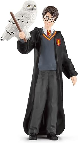 Schleich Harry Potter - 2 PC Harry Potter Set with Snow Owl Toy - Wizarding World Collectible Figures for Kids and Adults - Toys for Ages 6+ | 42633