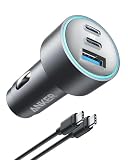 Автомобільний зарядний пристрій Anker 535 67W (3 порти, USB-C, PIQ 3.0)