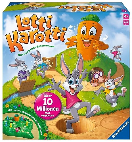 (-40%) Ravensburger Kinderspiele 22343 Lotti Karotti - Wettlaufspiel für 2-4 Spieler ab 4 Jahre