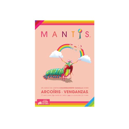 Exploding Kittens Mantis de 2-6 Jugadores - Edades 7+ - 10 Minutos para Jugar - Juego de Cartas Despiadado - Juego de Fiesta, Noche de Juegos Familiar, Juego de Cartas para Niños y Adultos