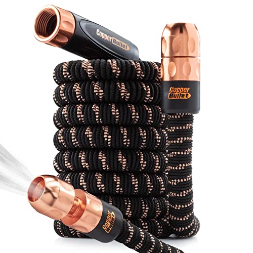 Pocket Hose Bullet Expanding Garden Hose w/Copper, AS-SEEN-ON-TV, Lead, Larger...