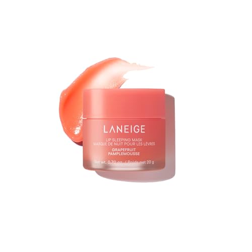 LANEIGE Lip Sleeping Mask: Hydrating & Nourishing Korean Overnight Lip Treatment Mask with Shea Butter, Vitamin C & Murumuru, Antioxidants For Flaky, 