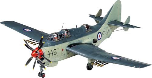 🔥 SELTEN SO GÜNSTIG (-53%) Airfix-Modellset – A11007 Fairey Gannet AS.1/AS.4 Modellbausatz – Kunststoff-Modellflugzeugbausätze, Set enthält Gussrahmen und Abziehbilder – Modell im Maßstab 1:48