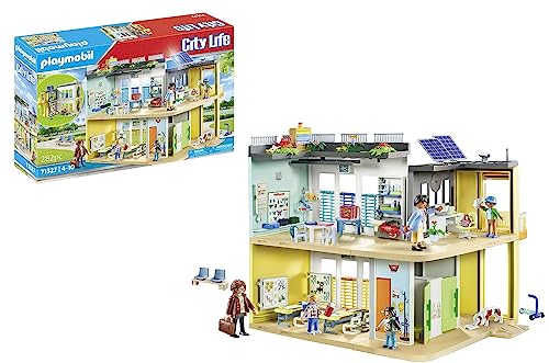 (-46%) PLAYMOBIL | City Life | Große Schule | mit beweglicher Tafel | Spielzeug für Kinder ab 5 Jahren | 71327