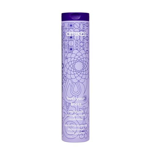 amika bust your brass cool blonde strength repair conditioner, 275ml