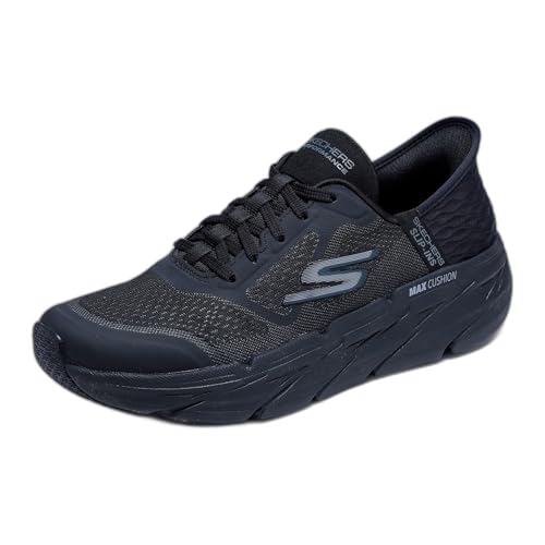 Skechers Men's Max Cushioning Premier Ascendant Hands Free Slip-Ins Sneaker, Black, 10.5 X-Wide