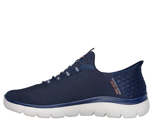Skechers Men's Summits High Range Hands Free Slip-in Sneaker, Navy, 10.5 Wide