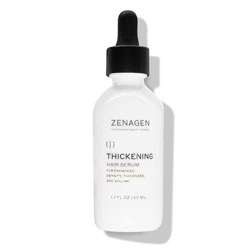 ZENAGEN Densifying Hair Serum for Fine + Thinning Hair | Boosts Hair Density, Strengthens & Nourishes Hair Follicles, Non-Greasy Water-Based Formula, Plant-Based, Vegan, All Hair Types, 1 oz