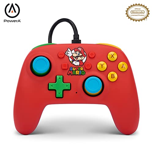🔥 SELTEN SO GÜNSTIG (-35%) PowerA Der kabelgebundene Nano-Controller für Nintendo Switch - Mario Medley, Nintendo Switch – OLED-Modell, Gamepad, Game-Controller, Offiziell Lizenziert