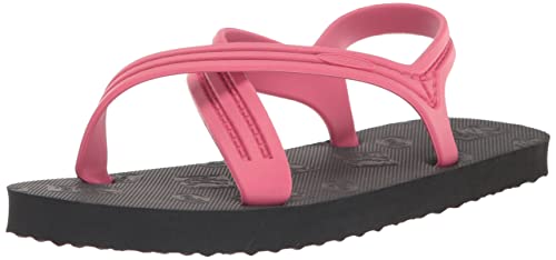 Flojos Original Unisex Flip-Flop, Pink/Black, 7 US Women