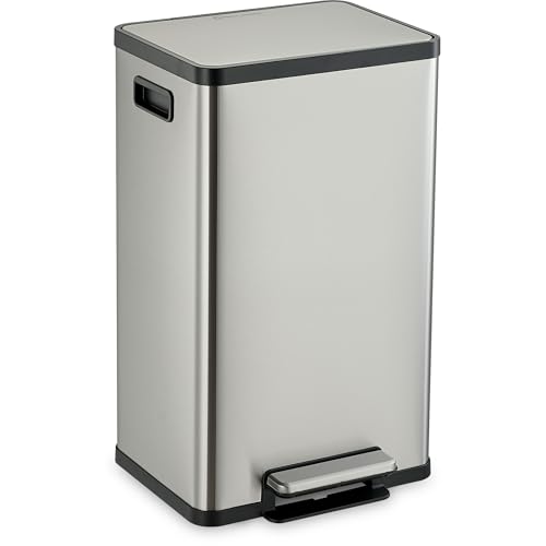 SIMPLI-MAGIC 13.2-Gallon Step Trash Can