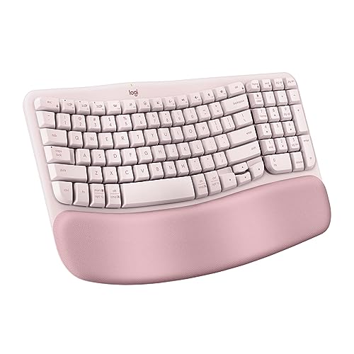 Logitech Wave Keys Wireless Ergonomic Keyboard Rose