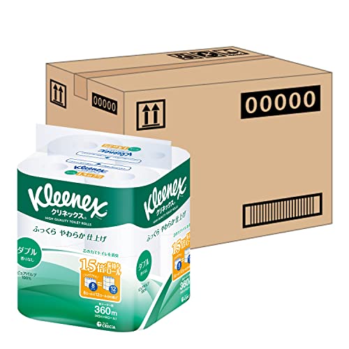 クリネックス トイレット ダブル 1.5倍長持ち 45m 64ロール（ケース品）