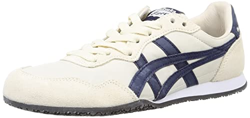 Onitsuka Tiger Unisex Serrano 1183B400 (Birch/Peacoat, US Footwear Size System, Adult, Men, Numeric, Medium, 8.5)